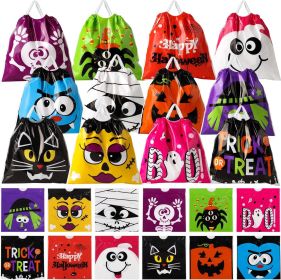 HOIIOH Halloween Drawstring Treat Bags