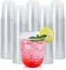 Compostable Clear Plastic Cold Cups, 100 Pack