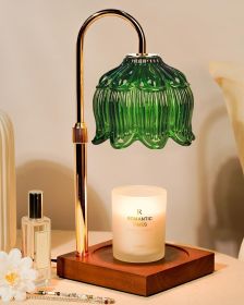 Green Candle Warmer Lamp with Timer