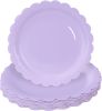 50 Pieces Light Purple Paper Plates