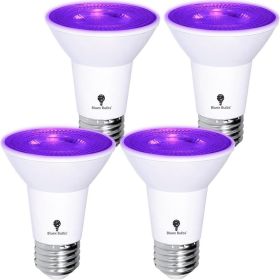 4 Pack PAR20 Flood Purple Light Bulbs