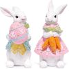 Easter Bunny Couple Decor Spring Easter Rabbit Decor