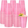 Disposable Plastic Cups 16 Oz Solid Color Drinking Cups