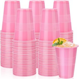 Disposable Plastic Cups 16 Oz Solid Color Drinking Cups