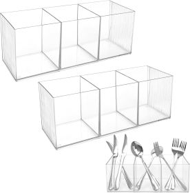 Large Cutlery Storage Organizer, Plastic Cutlery Utensil Holder