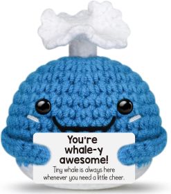 Cute Crochet Whale Valentines Day Gifts for Kids Friends