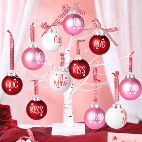 24Pcs Valentines Day Ball Ornaments