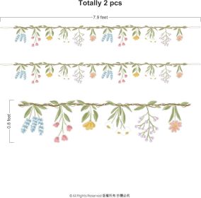 Flower Banner Wildflower Garland for Enchanted Garden Party