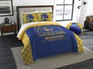 Warriors OFFICIAL NBA "Reverse Slam Comforter & Sham Set