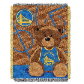 Warriors NBA Commemorative Woven Tapestry Blanket;
