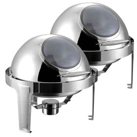 SOGA Round Chafing Stainless Steel Food Warmer
