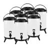 SOGA 8X 10L Stainless Steel Insulated Milk Tea Barrel Beverage Dispenser