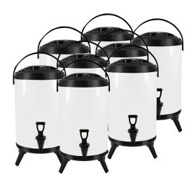 SOGA 8X 10L Stainless Steel Insulated Milk Tea Barrel Beverage Dispenser