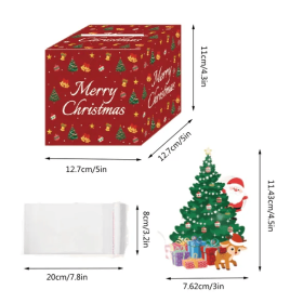Christmas Money Box For Cash Gift Pull Christmas Card