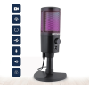 Emerson USB Gaming & Streaming Microphone, RGB Lighting