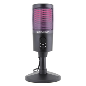 Emerson USB Gaming & Streaming Microphone, RGB Lighting