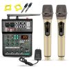 5 Core Audio Mixer Sound Board 4 Channel XLR Receiver