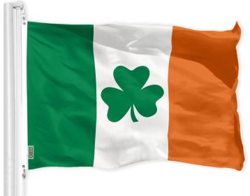 Ireland Irish Shamrock Flag 3x5 Ft Printed 150D Polyester