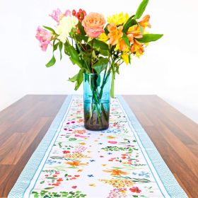 Easter Floral Ornament Table Runner