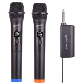 Supersonic VHF Dual Fixed Channel Pro Wireless Microphone