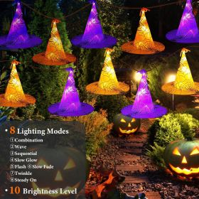 Witch Hat Hanging String LED Light Halloween Decoration