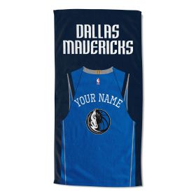 Personalized official NBA Jersey Beach Towel - Dallas Mavericks