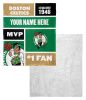 NBA Colorblock Silk Touch Sherpa Throw Blanket, Boston Celtics