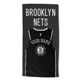 OFFICIAL NBA Jersey Personalized Beach Towel,  Brooklyn Nets