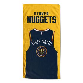 Official NBA Jersey Personalized Beach Towel - Denver Nuggets