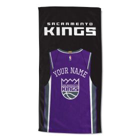 Official NBA jersey personalized beach towel - Sacramento Kings