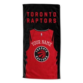 Official NBA Jersey personalized beach towel - Toronto Raptors