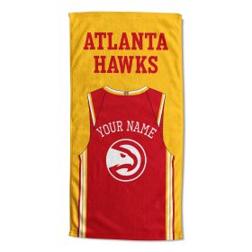 Personalizred official NBA Jersey Beach Towel - Atlanta Hawks