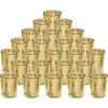 24Pcs Gold Votive Tealights Candle Holders