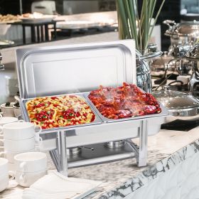 SOGA Double Tray Stainless Steel Chafing Catering Dish