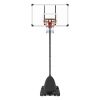 Basketball Hoop, 7.6-10 ft Adjustable Height Portable Backboard System, 54 inch Basketball Hoop & Goal, Kids & Adults Basketball Set with Wheels