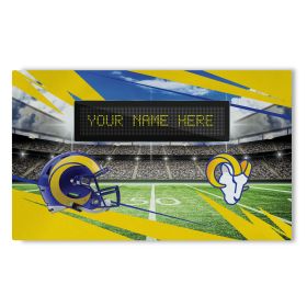 Official NFL Rams - 36" x 62" Personalized Washable Rug