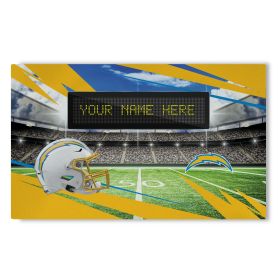 Official NFL Chargers - 36" x 62" Personalized Washable Rug