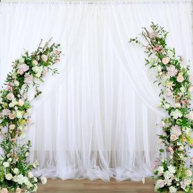 1PC White Tulle Backdrop Curtain