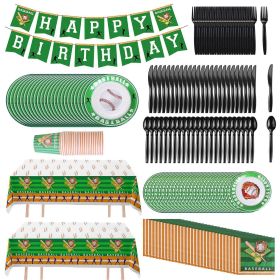 171Pcs Baseball Party Supplies