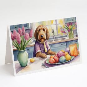 Decorating Easter Otterhound Greeting Cards