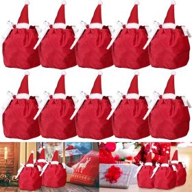 Christmas Drawstring Bags Christmas Hat Design