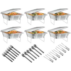36Pcs Disposable Chafing Dish Buffet Set Food Warmers for partys