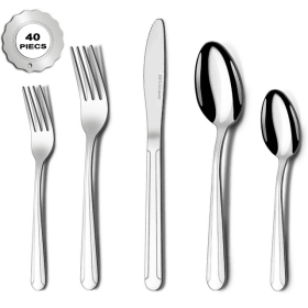 Bestdin Silverware Stainless Steel Flatware Set