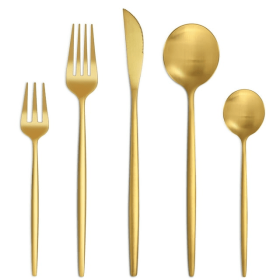 Bestdin Silverware Set, 20-Piece Stainless Steel Flatware Set