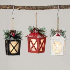 5.5"H Sullivans Lighted Lantern Ornament - Set of 3