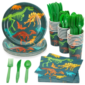 Dinosaur Supplies, Paper Plates, Napkins, Cups and Cutlery
