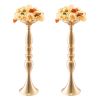 VEVOR Wedding Flower Vase Metal Gold Floral Stand for Table