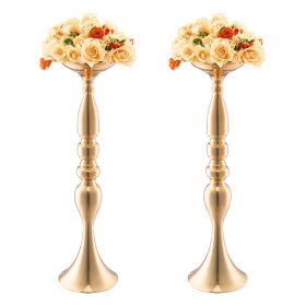 VEVOR Wedding Flower Vase Metal Gold Floral Stand for Table