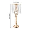 VEVOR 55cm/21.65' Tall Crystal Wedding Flower Stand Vase