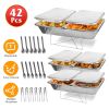 Set of 42Pcs Disposable Chafing Dish Buffet Set